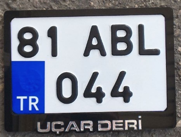 Bisiklet Plaka-Plakalık